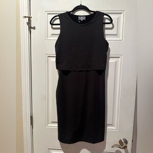 Origamei Foldwear Chic Black Sleeveless Midi Dress